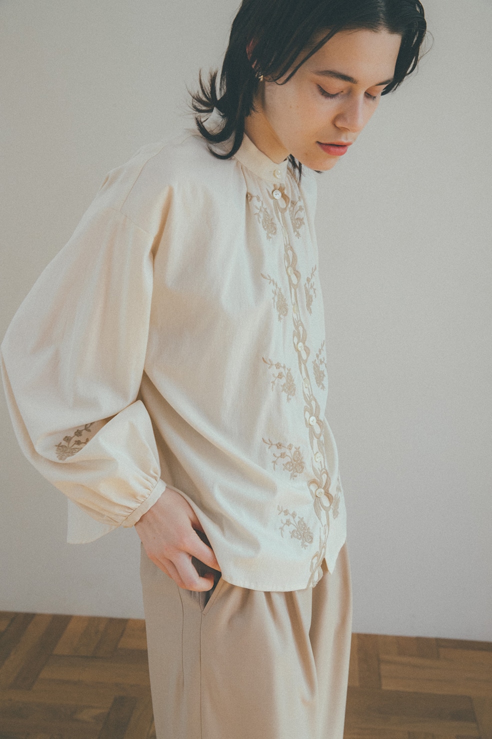 VINTAGE FLOWER EMBROIDERY SHIRT｜TOPS(トップス)｜CLANE OFFICIAL 