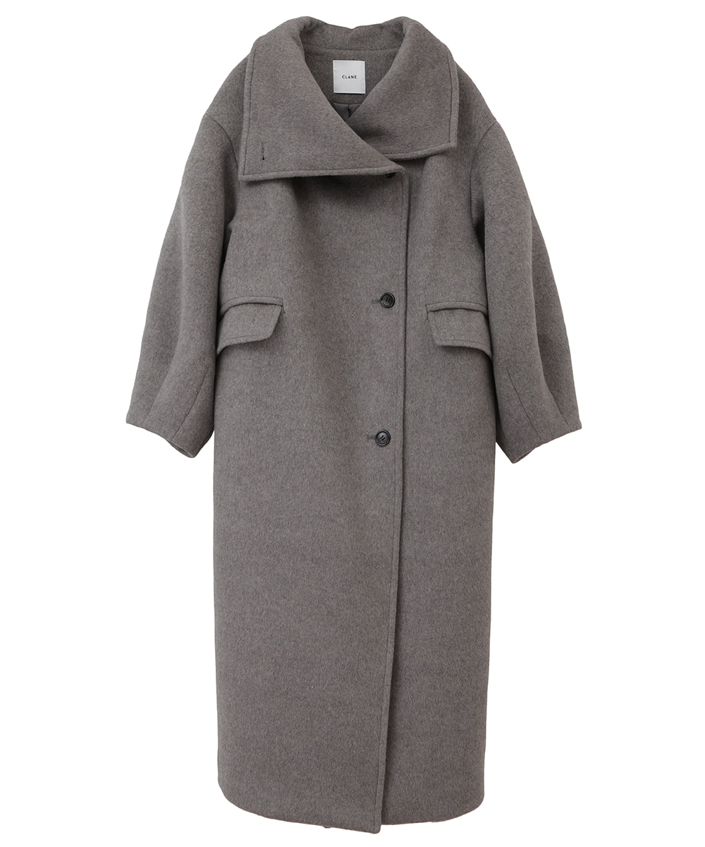 [CLANE] WEB完売UP NECK OVER DOUBLE COAT