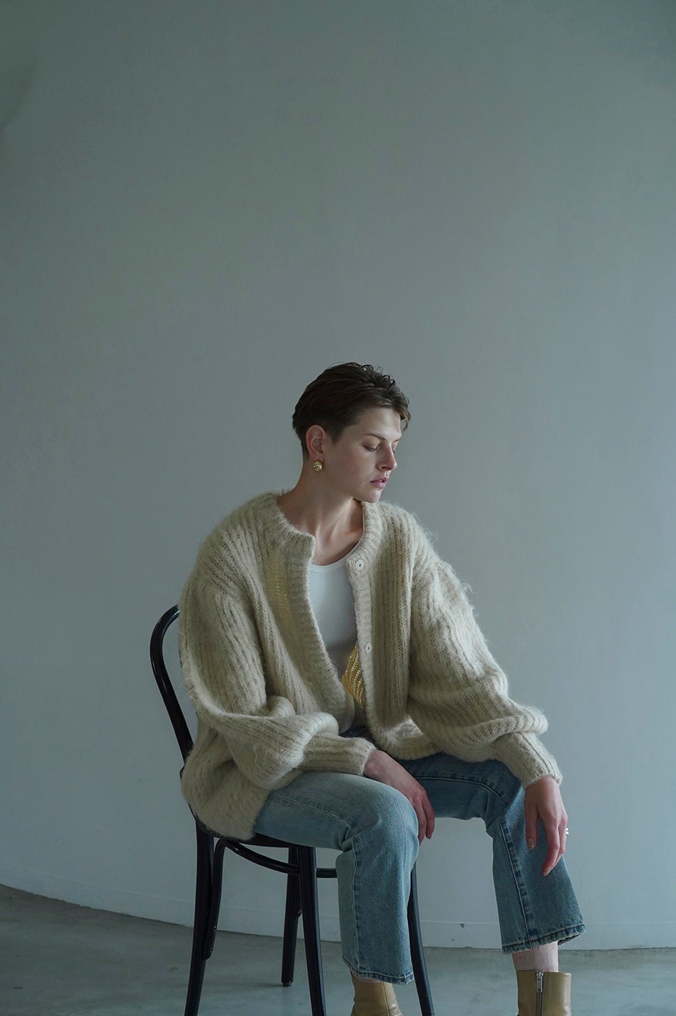 COLOR MOHAIR SHAGGY CARDIGAN|TOPS(トップス)|CLANE