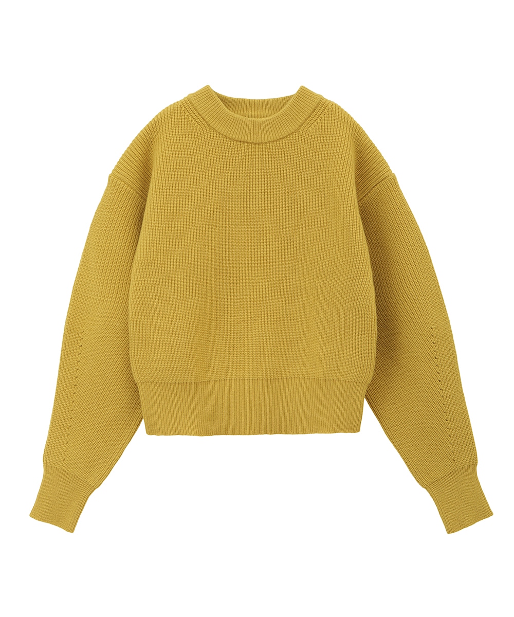 パステルオリーブ CLANE SHOULDER SEAM SWEAT TOPS 定価18700円