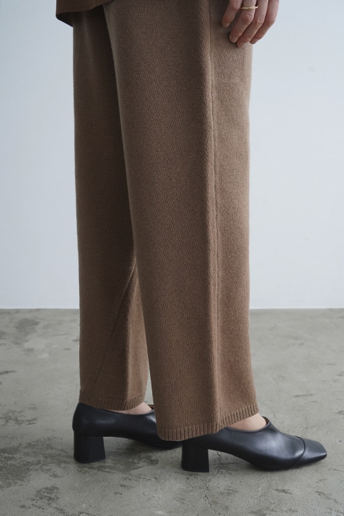 WARM KNIT TAPERED PANTS
