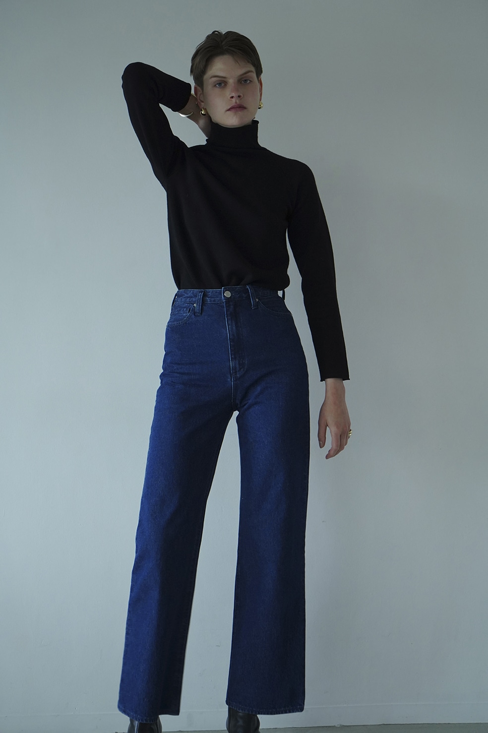 最も信頼できる CLANE SECOND DENIM PANTS ライトブラック サイズ１