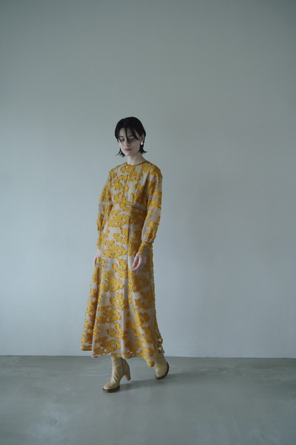 2021年最新海外 CLANE FLOW FLOWER JACQUARD ONE PIECE