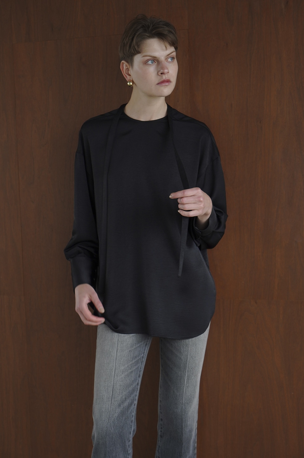 CLANE RIBBON TIE TOPS-