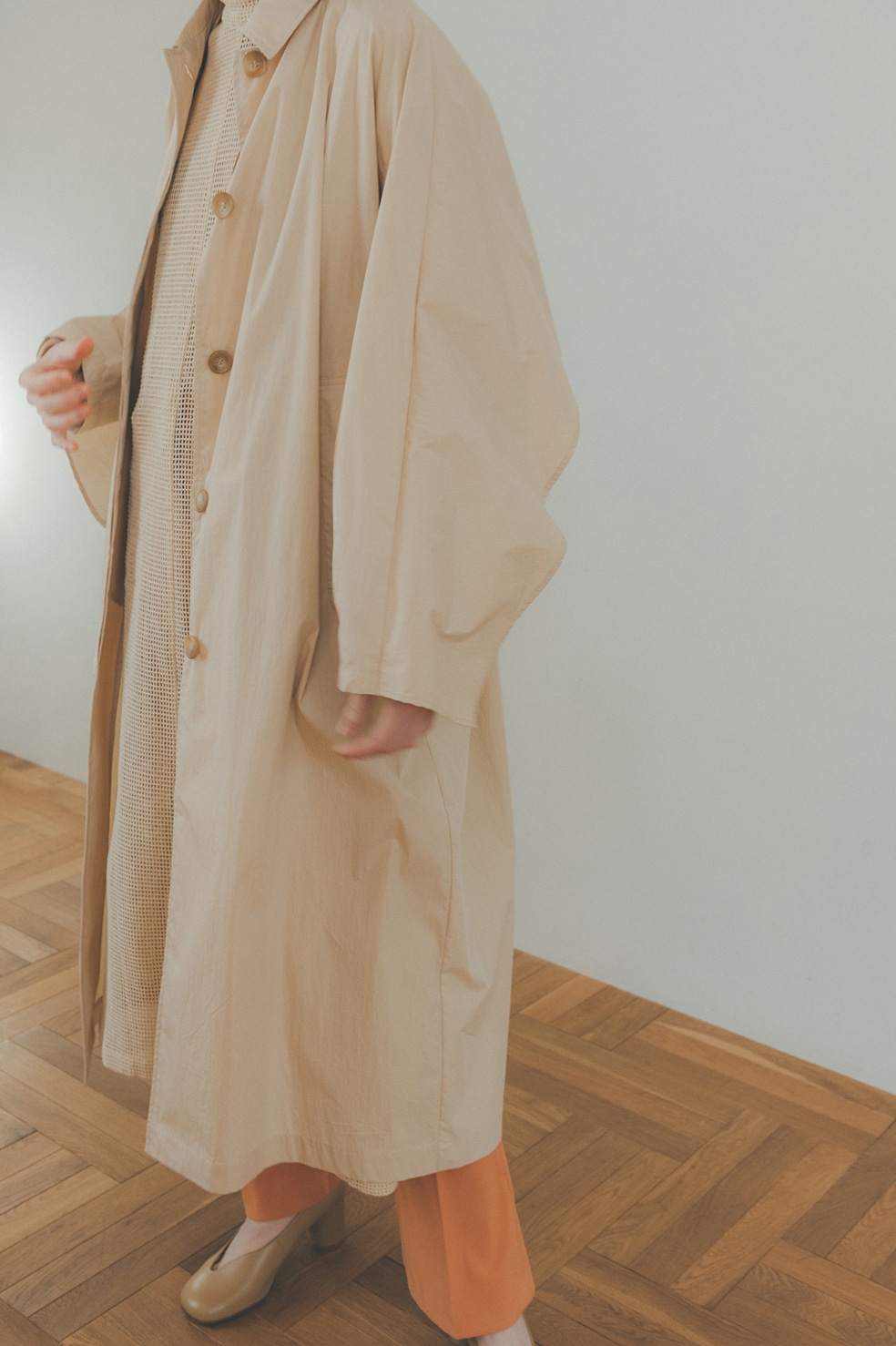 BACK FRILL SINGLE COAT｜22SS SALE()｜CLANE OFFICIAL ONLINE STORE