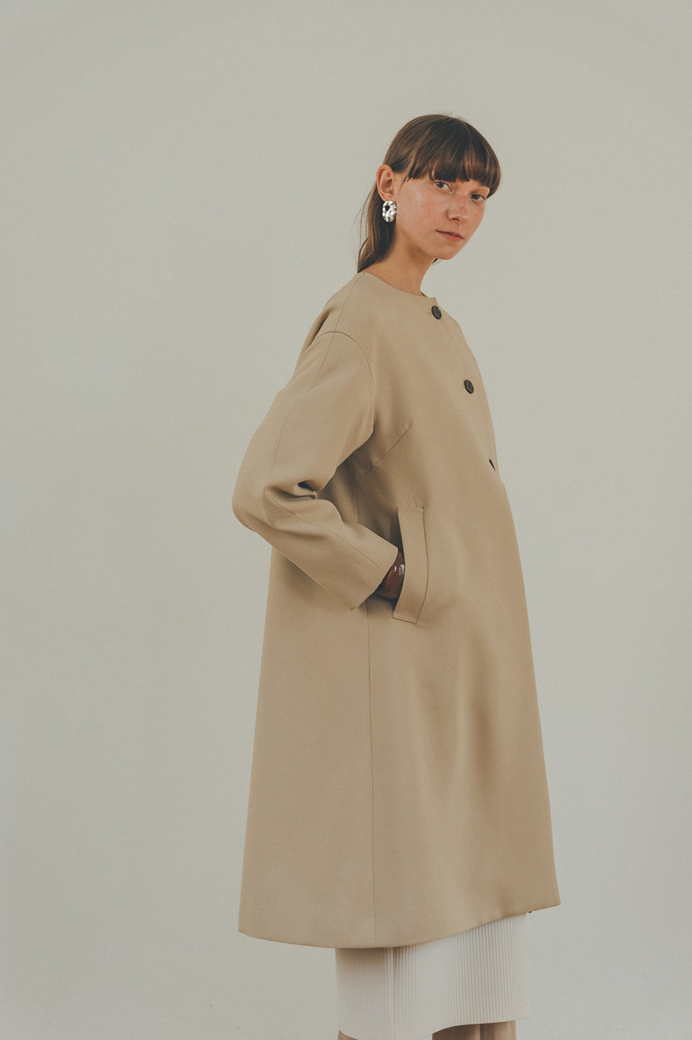 ARCH CUT FLARE COAT｜OUTER(アウター)｜CLANE OFFICIAL ONLINE STORE