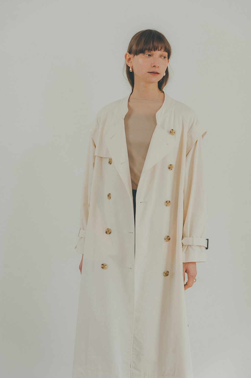 2WAY SQUARE SLEEVE TRENCH COAT｜22SS PRE SALE()｜CLANE OFFICIAL ONLINE STORE