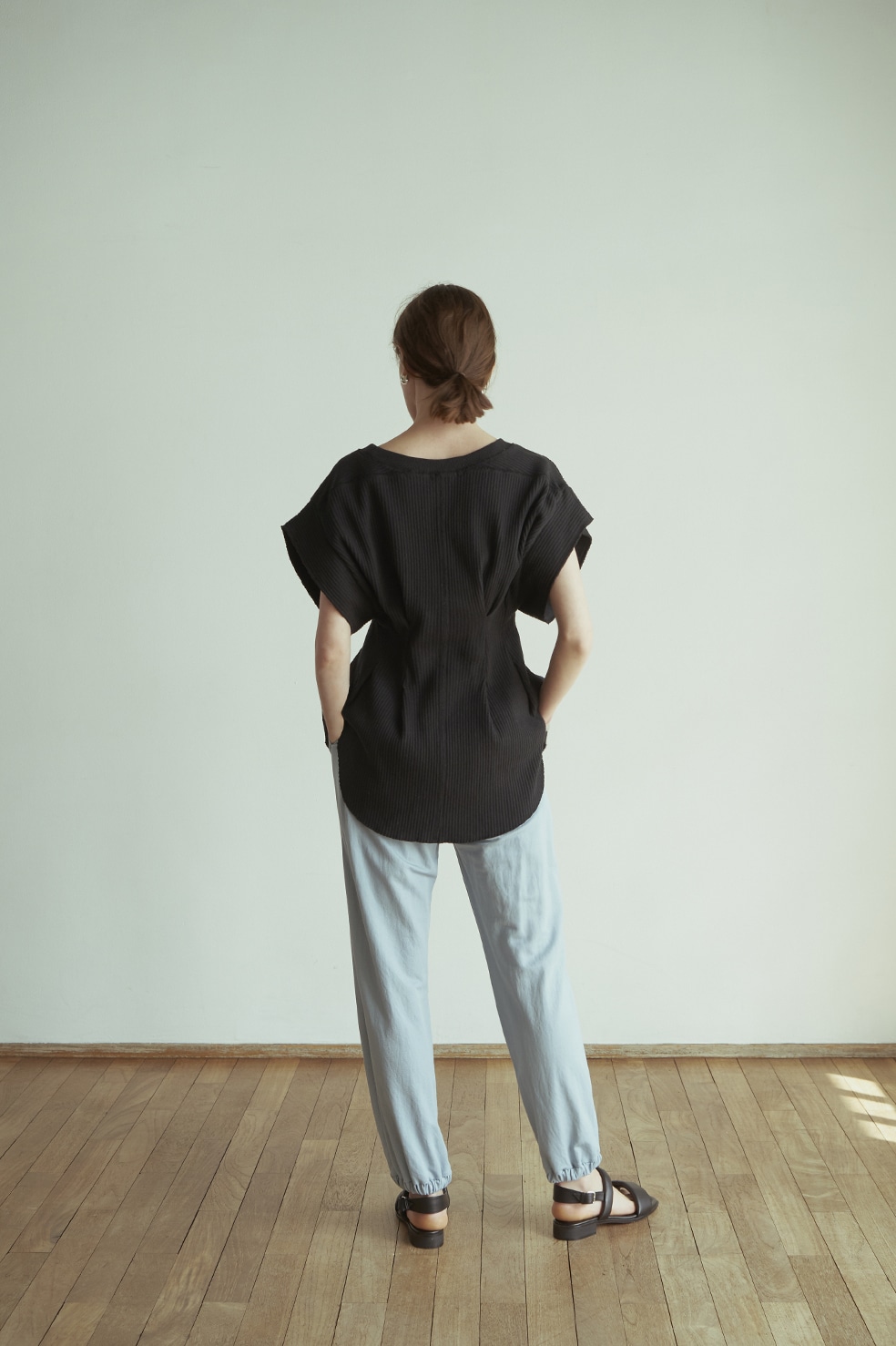 CLANE YAKKO SLEEVE HEAVY RIB TOPS ブラック | www.avredentor.com.br