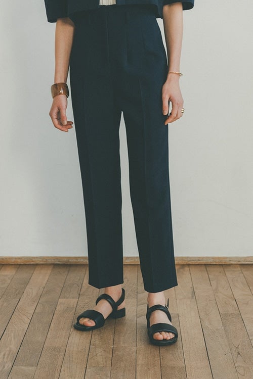 HIGH WAIST ANKLE TAPERD PANTS