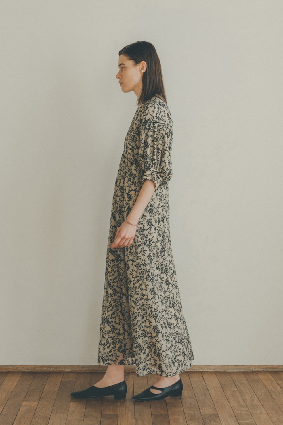 FLORET EMBROIDERY ARM ONE PIECE｜DRESS(ドレス 