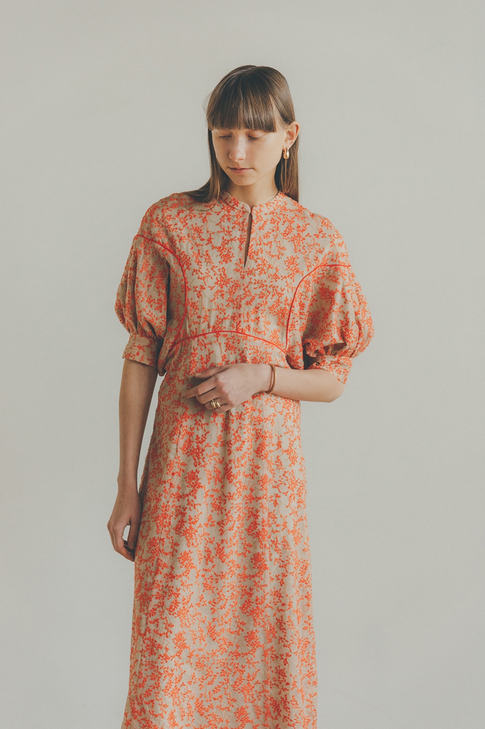 FLORET EMBROIDERY ARM ONE PIECE｜DRESS(ドレス)｜CLANE OFFICIAL 