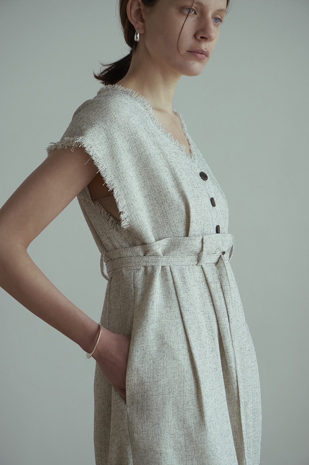 TWEED FRINGE ALL IN ONE｜DRESS(ドレス)｜CLANE OFFICIAL ONLINE STORE