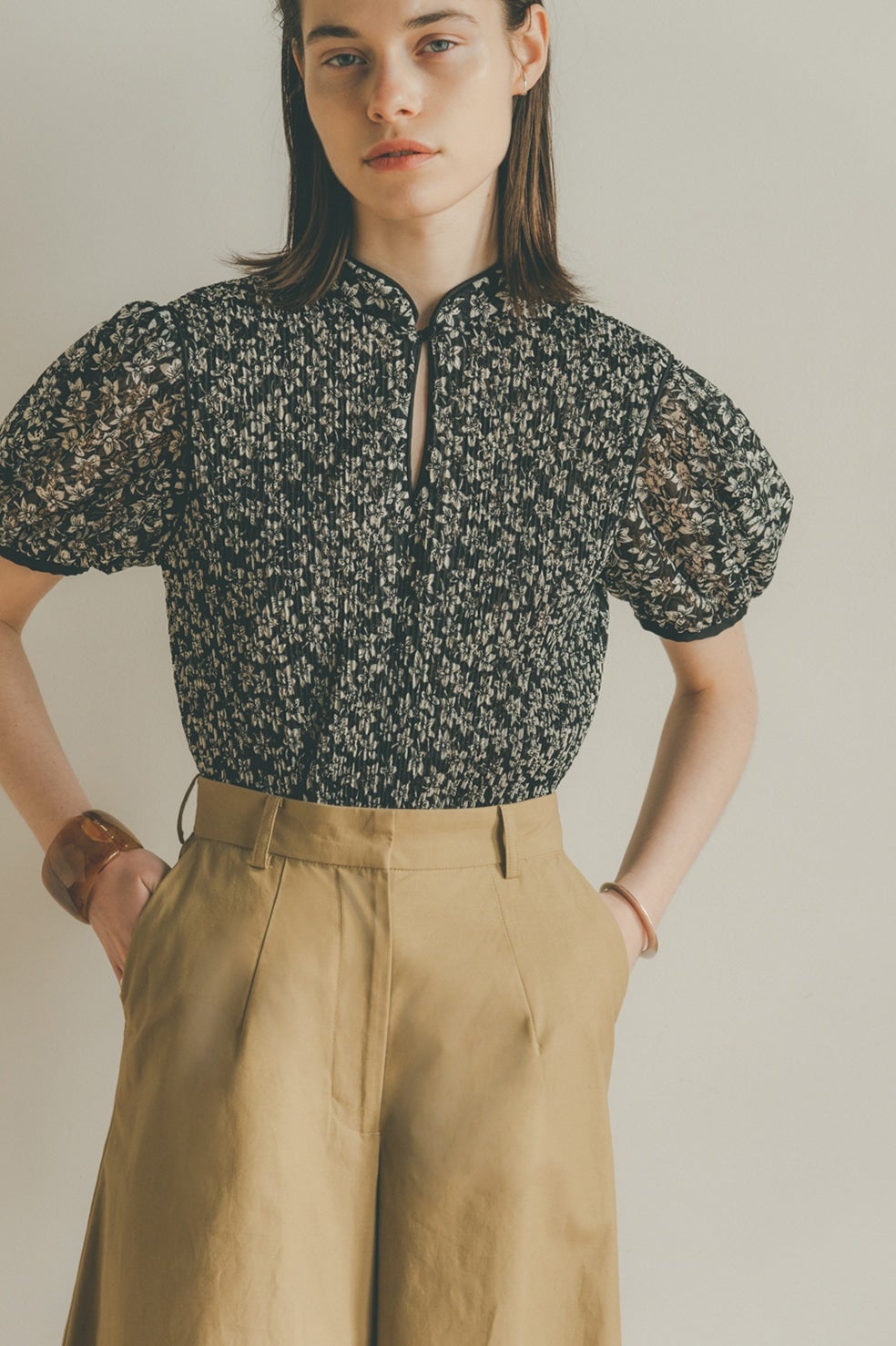 PLEATS FLORET TOPS|22SS SALE()|CLANE OFFICIAL ONLINE STORE