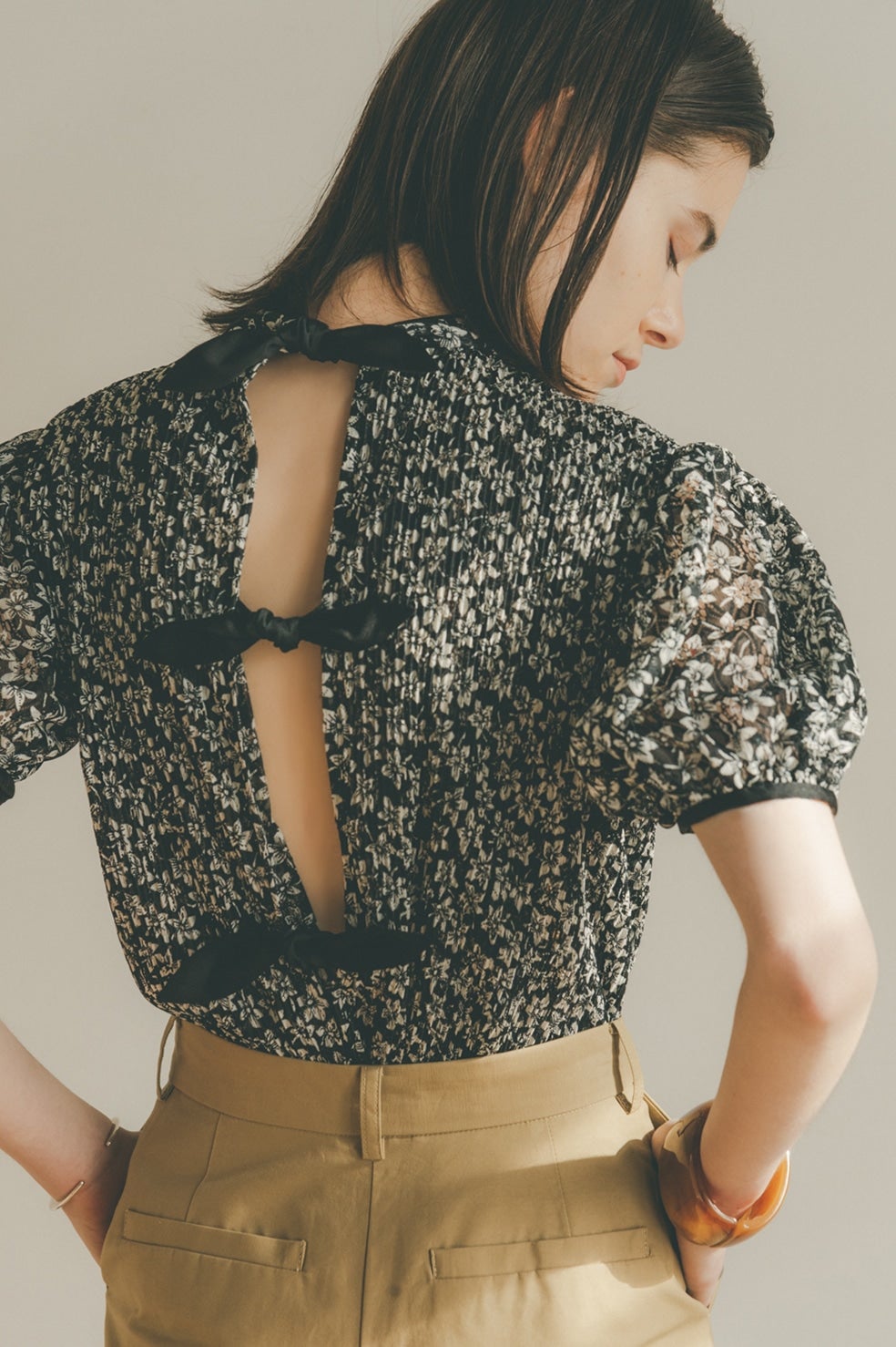 PLEATS FLORET TOPS|22SS SALE()|CLANE OFFICIAL ONLINE STORE