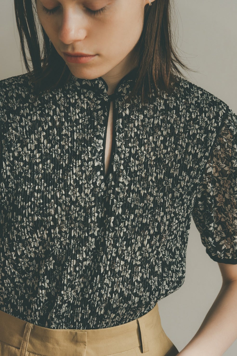 PLEATS FLORET TOPS|22SS SALE()|CLANE OFFICIAL ONLINE STORE