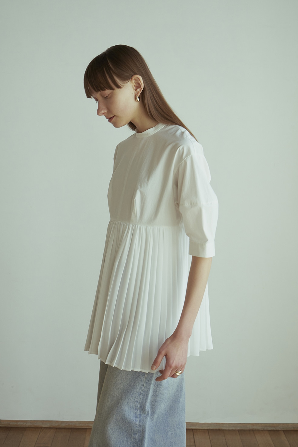 PLEAT LAYER BALLOON SLEEVE TOPS｜22SS PRE SALE()｜CLANE OFFICIAL 