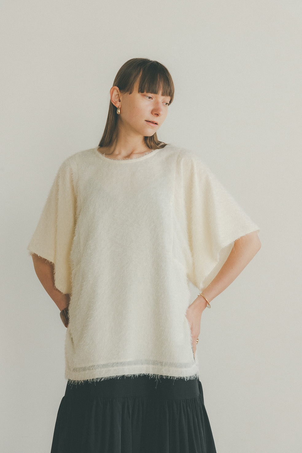 FLUFFY FRINGE TOPS｜TOPS(トップス)｜CLANE OFFICIAL ONLINE STORE
