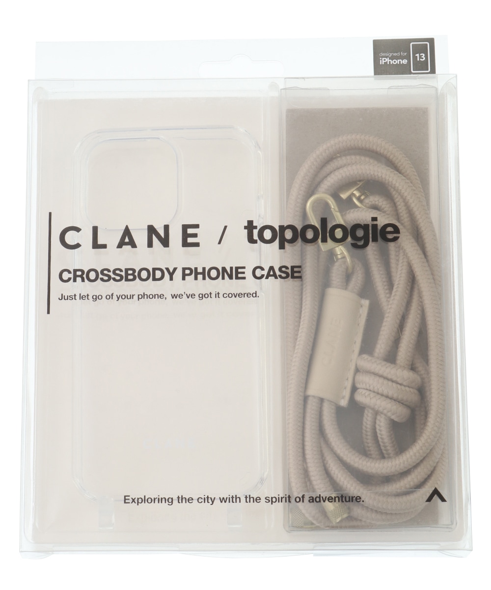 CLANE × Topologie iphone case beige - 小物