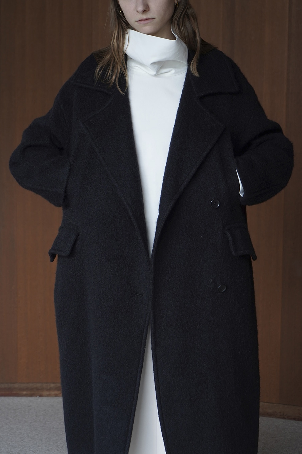 SHORT SHAGGY COCOON OVER COAT｜OUTER(アウター)｜CLANE OFFICIAL ...