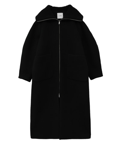 RIB COLLAR WOOL LONG COAT｜OUTER(アウター)｜CLANE OFFICIAL ONLINE