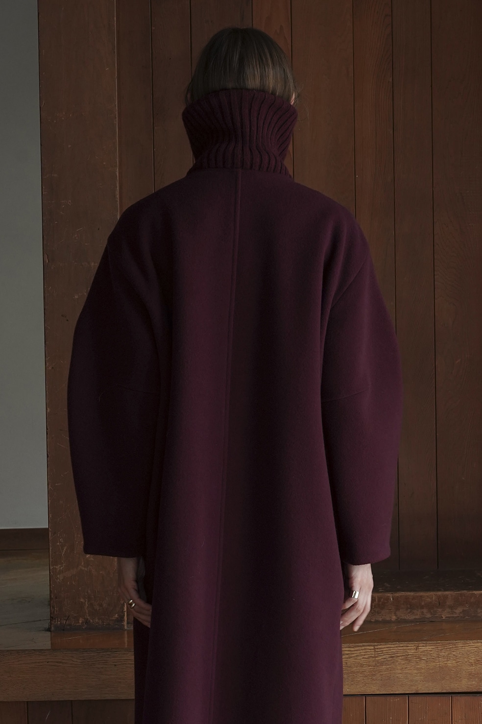 RIB COLLAR WOOL LONG COAT｜OUTER(アウター)｜CLANE OFFICIAL ONLINE