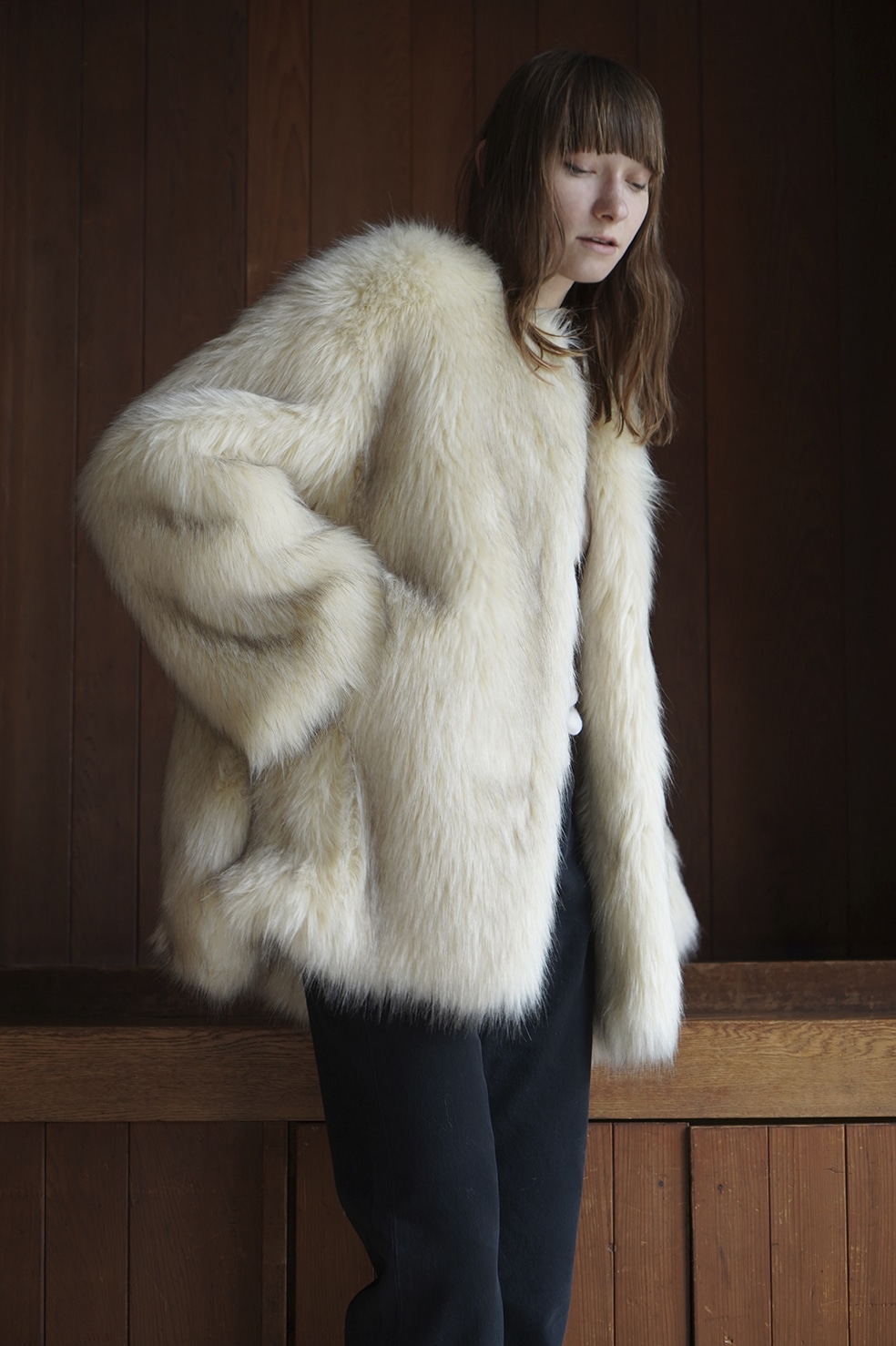 NO COLLAR VOLUME ECO FUR COAT｜OUTER(アウター)｜CLANE OFFICIAL