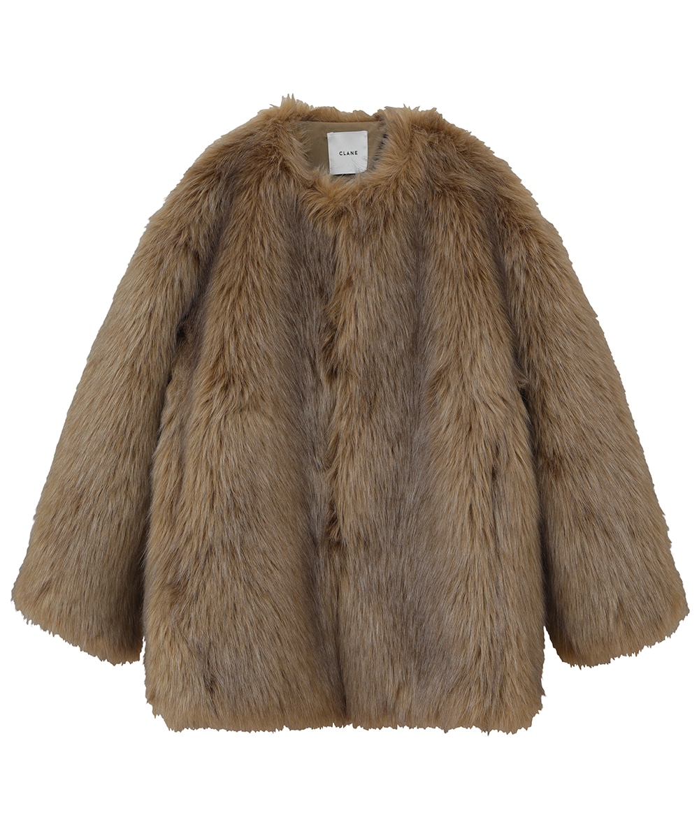 NO COLLAR VOLUME ECO FUR COAT｜OUTER(アウター)｜CLANE OFFICIAL
