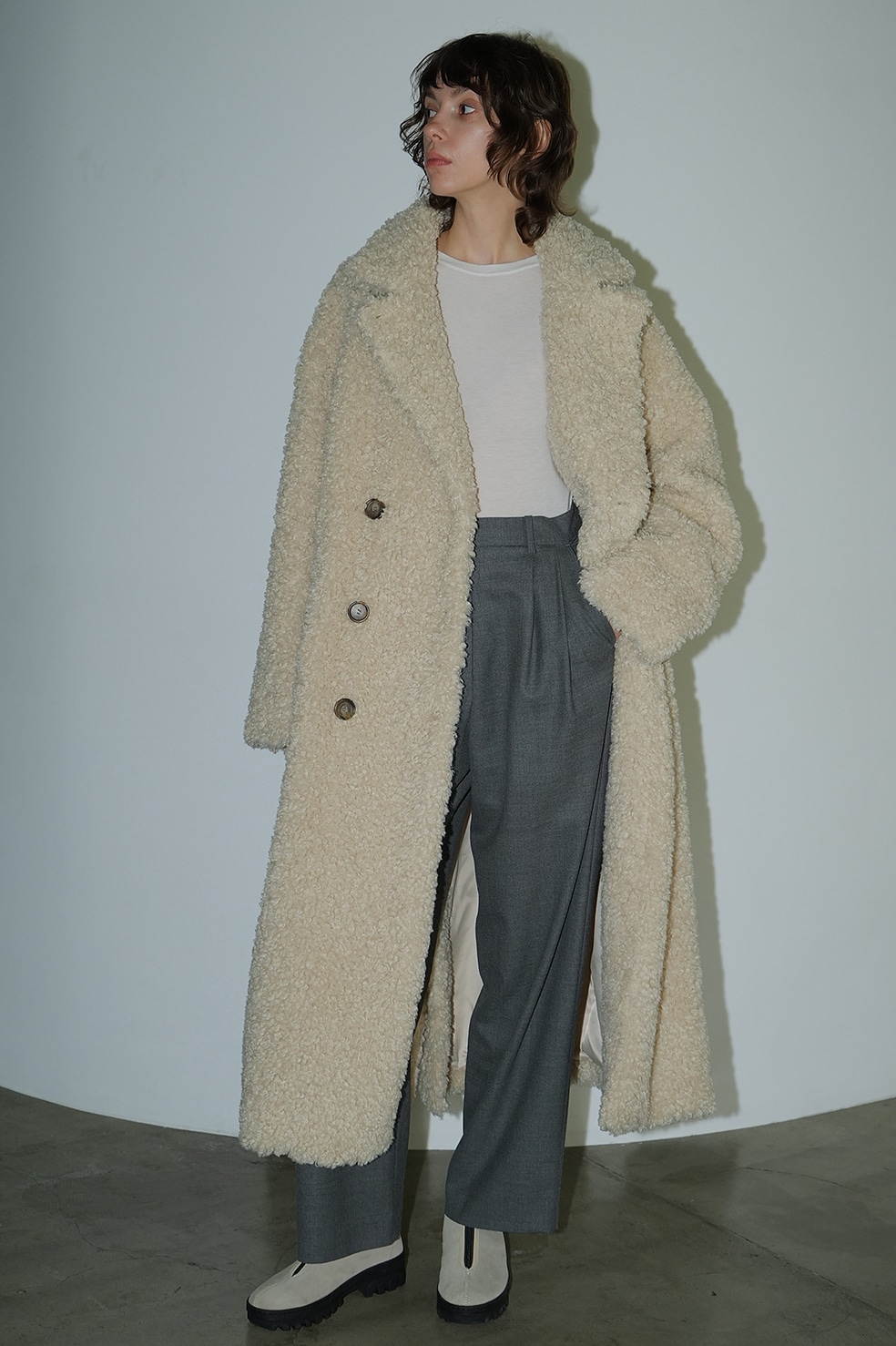 DOUBLE LONG BOA COAT｜OUTER(アウター)｜CLANE OFFICIAL ONLINE STORE