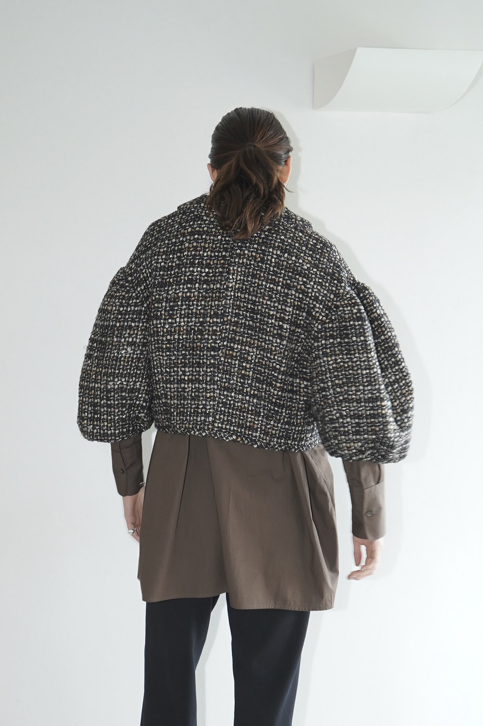 MIX TWEED PUFF SLEEVE JACKET｜OUTER(アウター)｜CLANE OFFICIAL