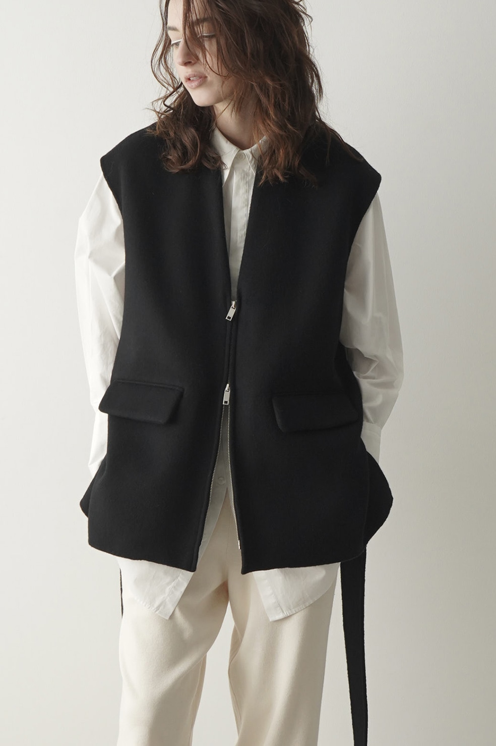 FRONT ZIP REVER GILET｜OUTER(アウター)｜CLANE OFFICIAL ONLINE STORE