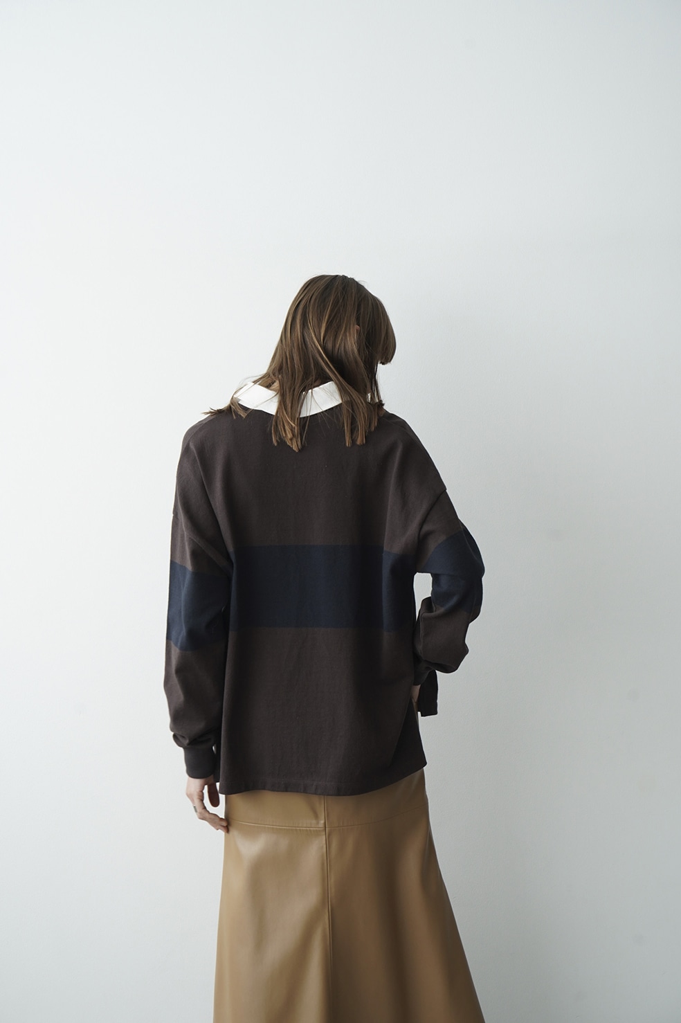 DEEP NECK WIDE RUGBY SHIRT｜TOPS(トップス)｜CLANE OFFICIAL ONLINE