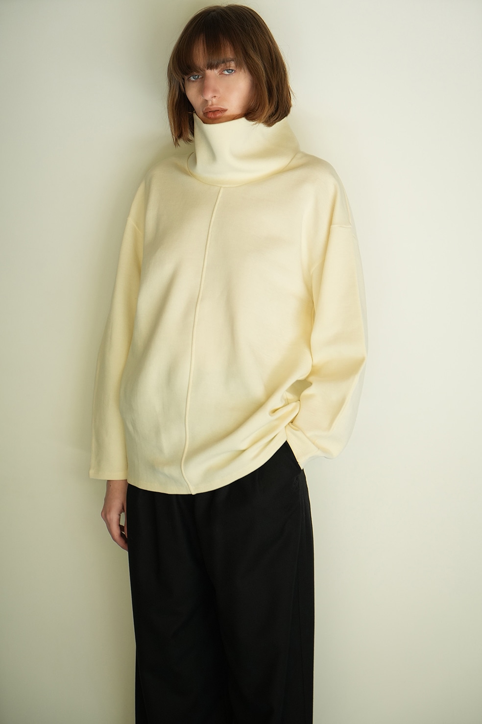 新品タグ付 CLANE STAND NECK WIDE TOPS-