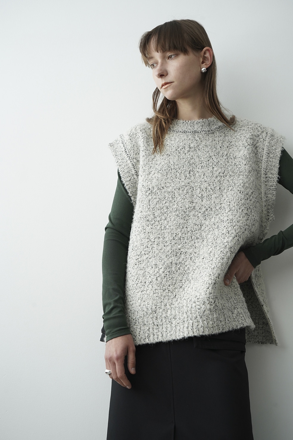 【melt the lady】knit vest tops