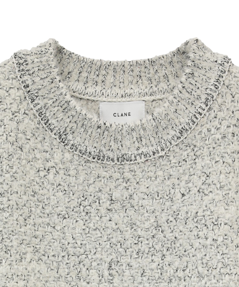 はこぽす対応商品】 CLANE 完売☆ジップニットベスト IVORY ベスト