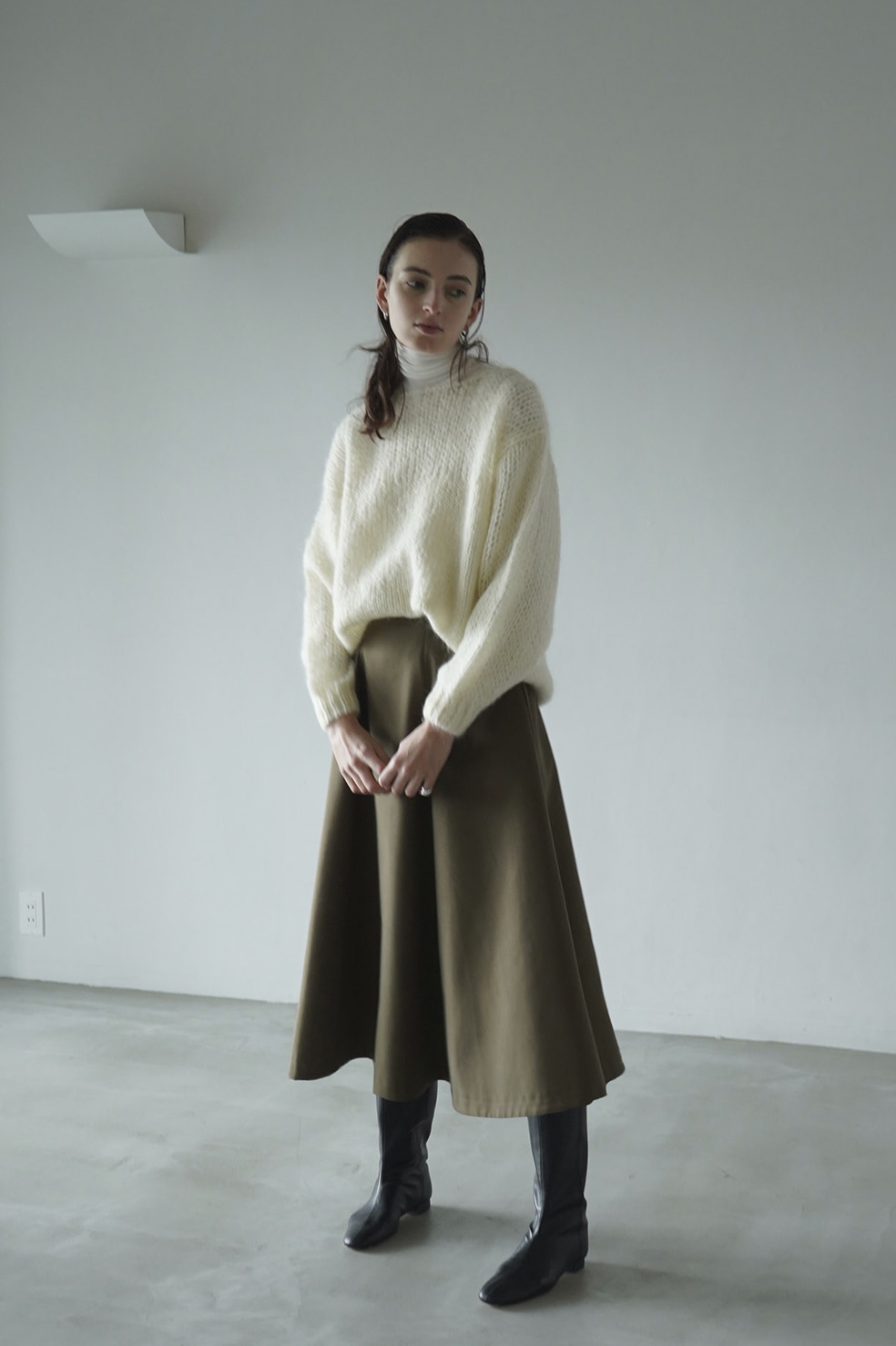 SEAL限定商品 クラネ HALF SHEER LOOSE MOHAIR KNIT TOPS