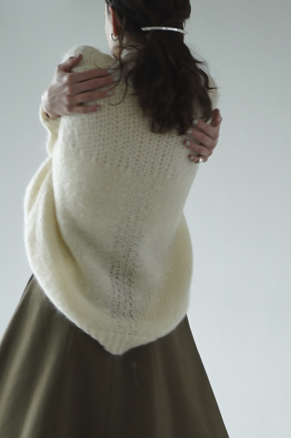 公式販売 HALF SHEER LOOSE MOHAIR KNIT TOPS | artfive.co.jp