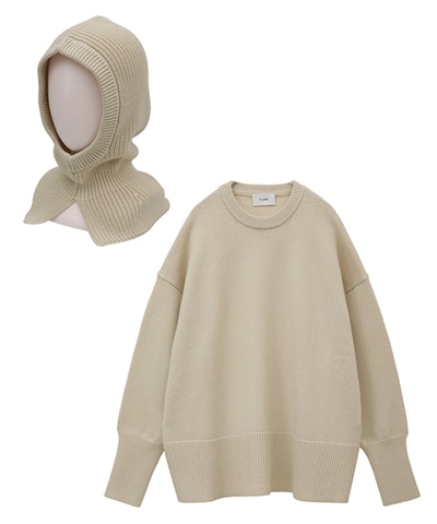 WIDE KNIT TOPS BALACLAVA SET｜TOPS(トップス)｜CLANE OFFICIAL