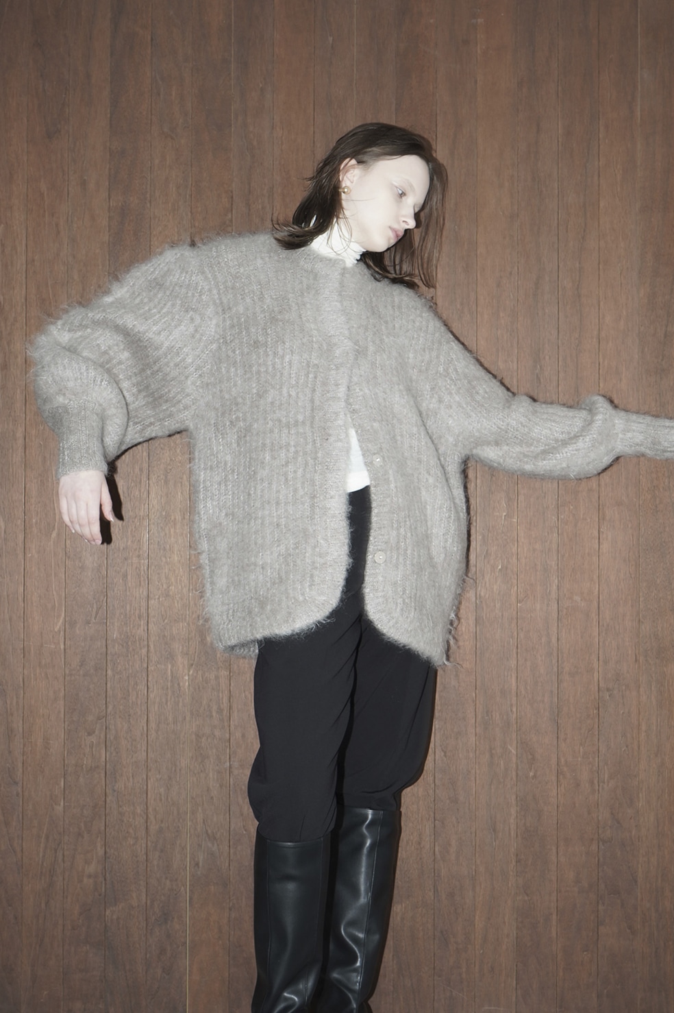 COLOR MOHAIR SHAGGY CARDIGAN❤︎ピンク - sorbillomenu.com