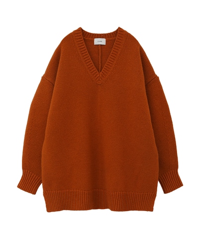 OVER V NECK KNIT TOPS｜TOPSトップス｜CLANE OFFICIAL ONLINE STORE