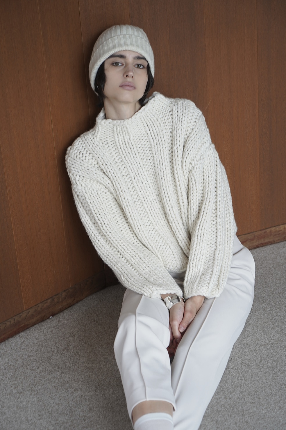 CLANE BULKY LINE KNIT 1 - ニット/セーター