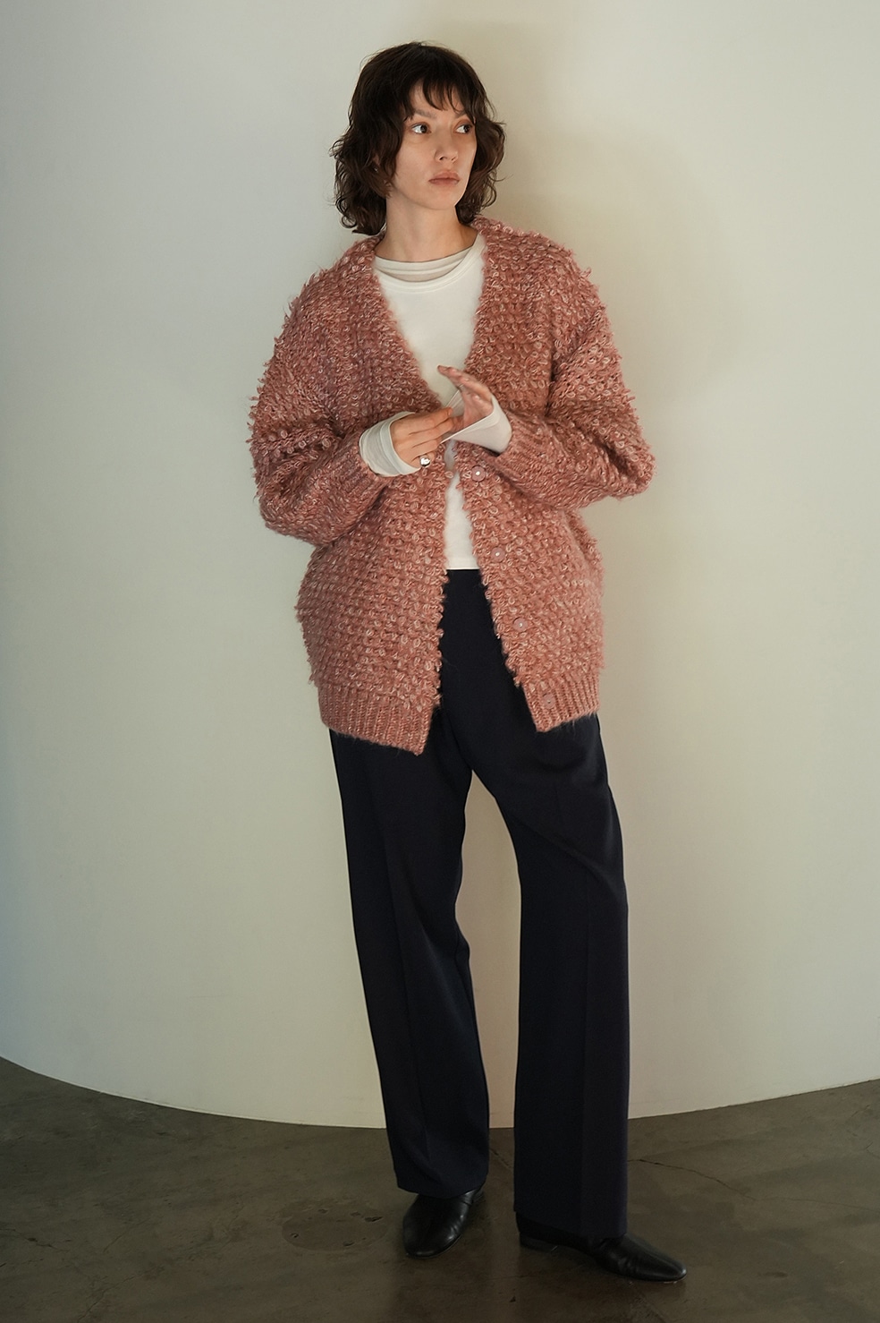 MIX LOOP MOHAIR KNIT CARDIGAN｜TOPS(トップス)｜CLANE OFFICIAL