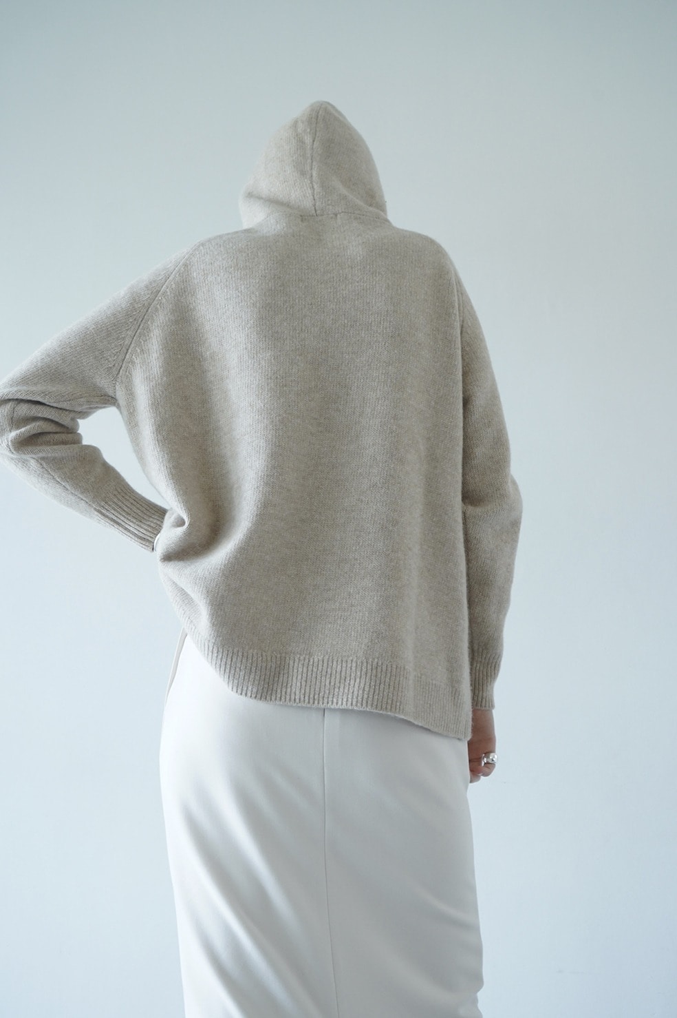 CLANE/クラネ/H/N KNIT HOODIE-