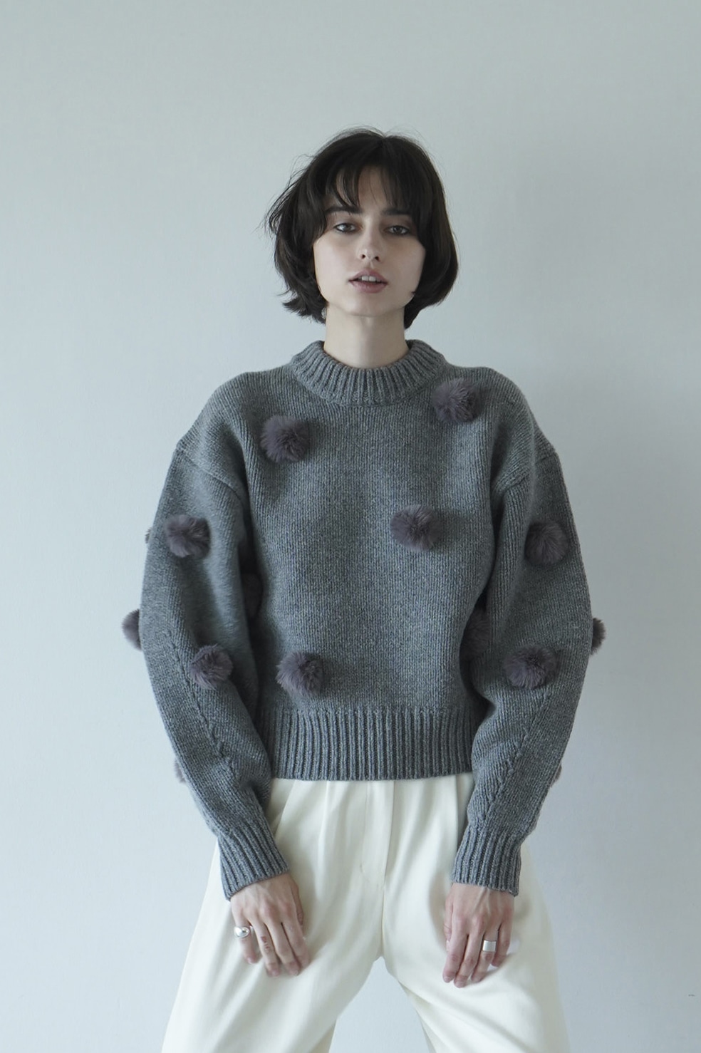 FUR DOT KNIT TOPS｜TOPS(トップス)｜CLANE OFFICIAL ONLINE STORE