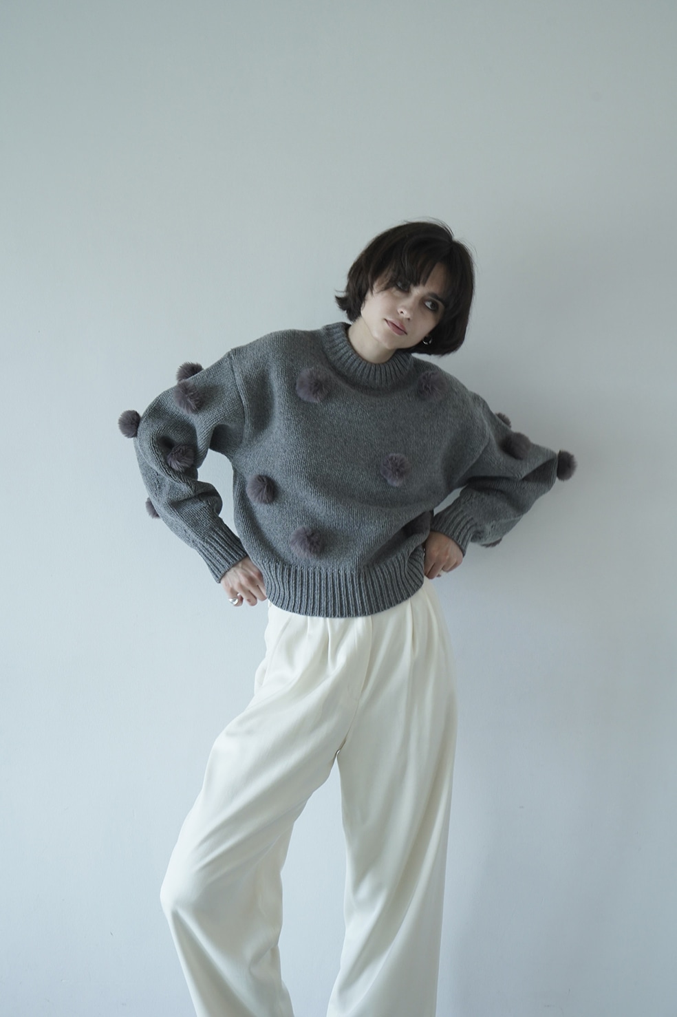 FUR DOT KNIT TOPS｜TOPS(トップス)｜CLANE OFFICIAL ONLINE STORE