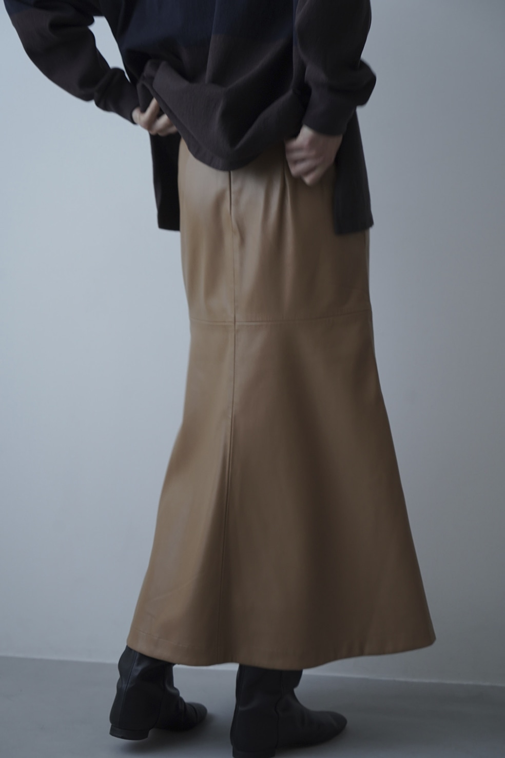 VEGAN LEATHER LONG SKIRT｜SKIRT/PANTS(スカート/パンツ)｜CLANE ...