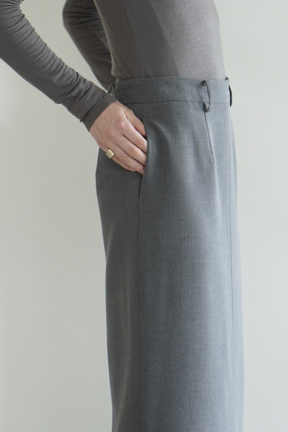 2WAY ADJUST LOW WAIST SKIRT｜SKIRT/PANTS(スカート/パンツ)｜CLANE