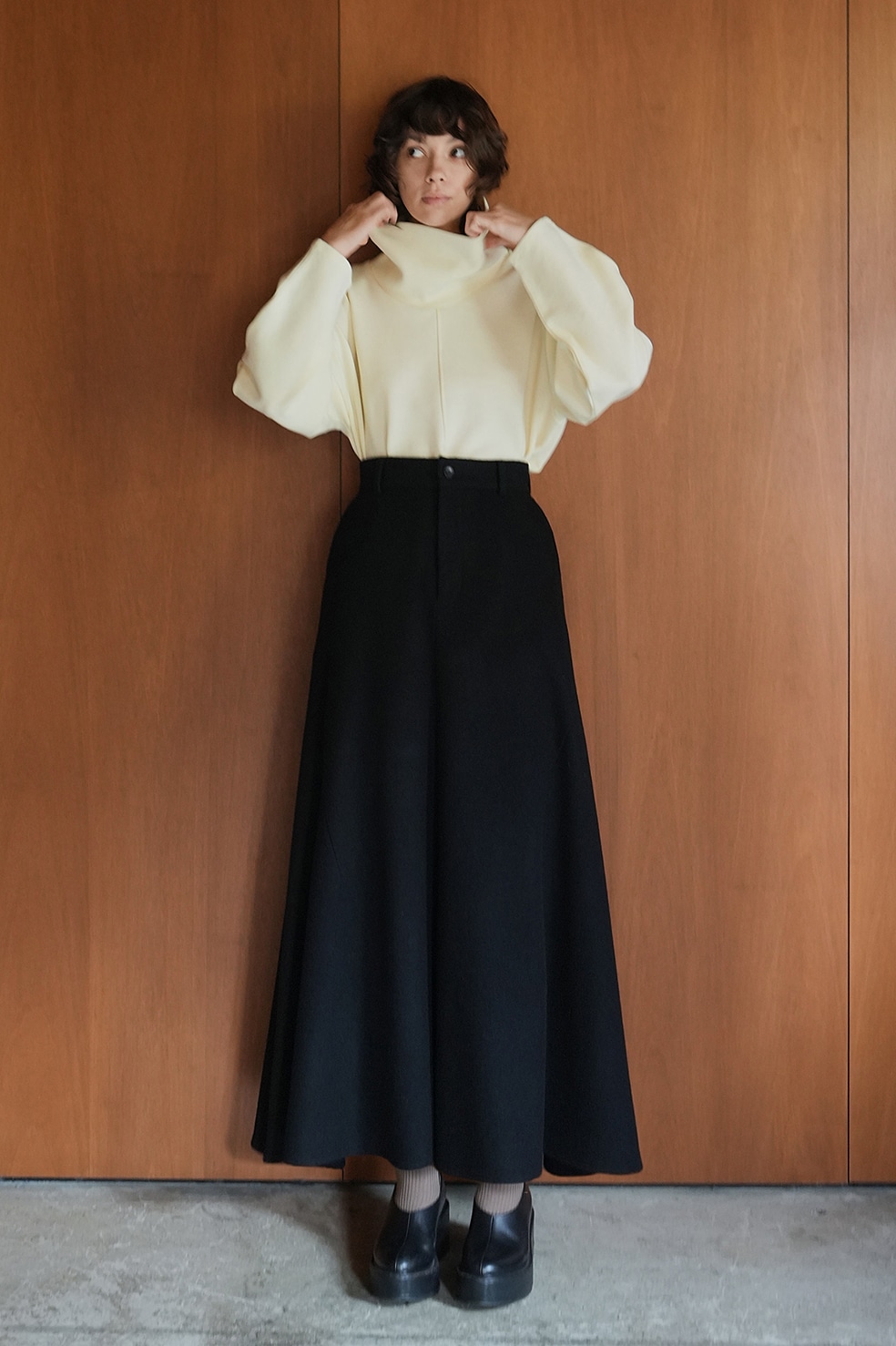 WOOL VOLUME FLARE SKIRT｜SKIRT/PANTS(スカート/パンツ)｜CLANE OFFICIAL ONLINE STORE