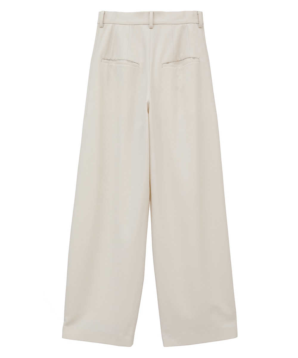 CLANE BASIC TUCK PANTS クラネ ivory 0 - カジュアルパンツ