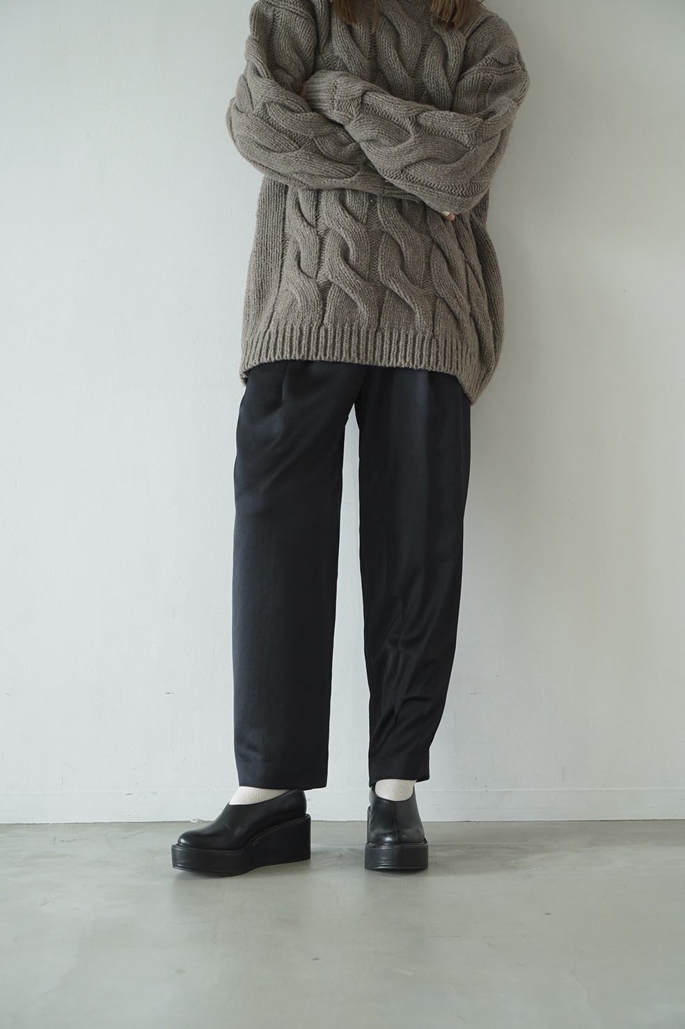 SATIN SLACKS PANTS｜SKIRT/PANTS(スカート/パンツ)｜CLANE OFFICIAL