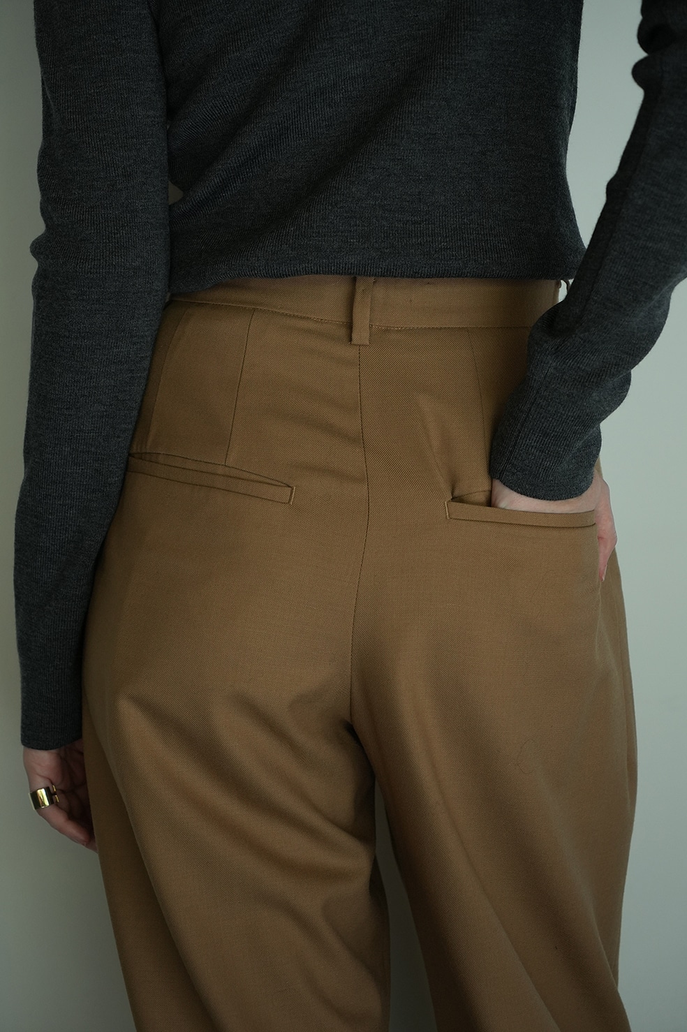 WOOL BASIC TUCK PANTS｜SKIRT/PANTS(スカート/パンツ)｜CLANE